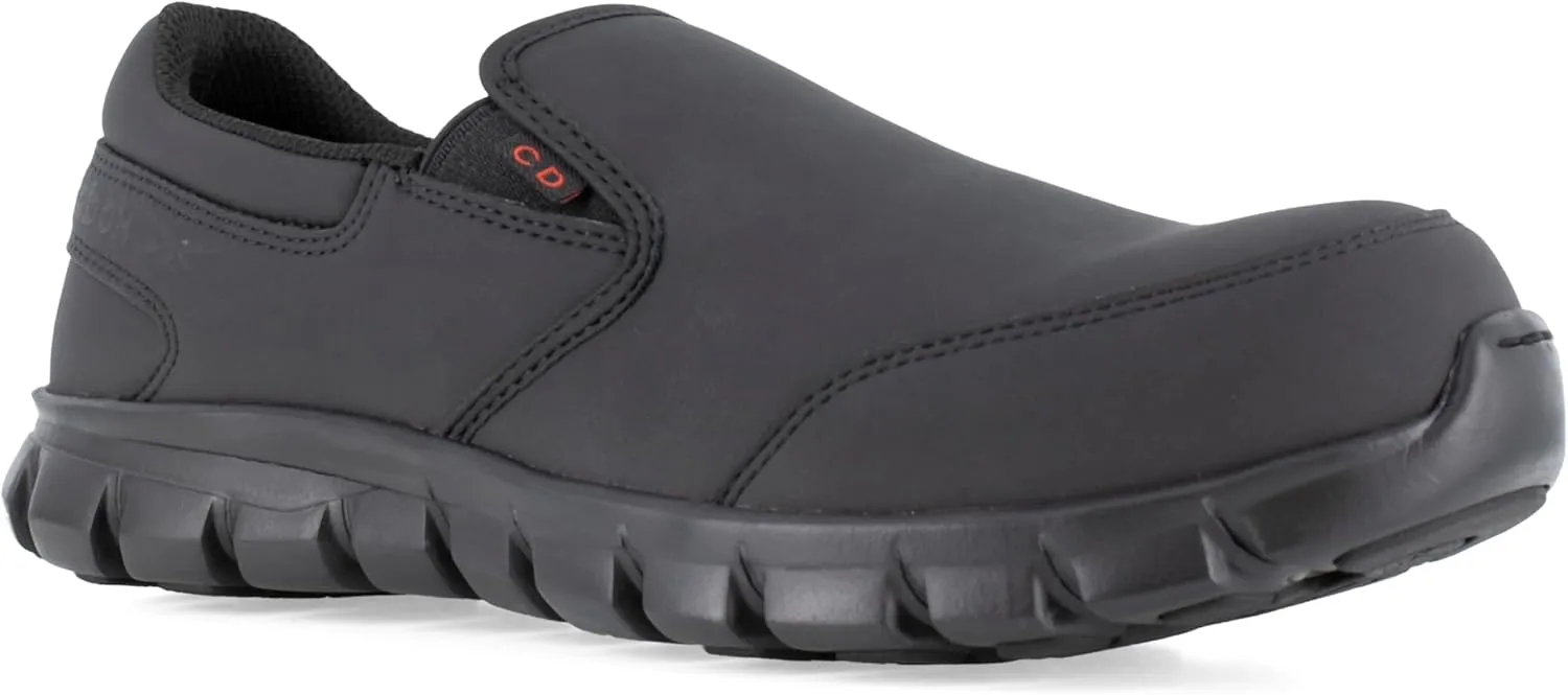 Reebok Work Men's Sublite Cushion CT Slip-On Black/Medium / 8.5