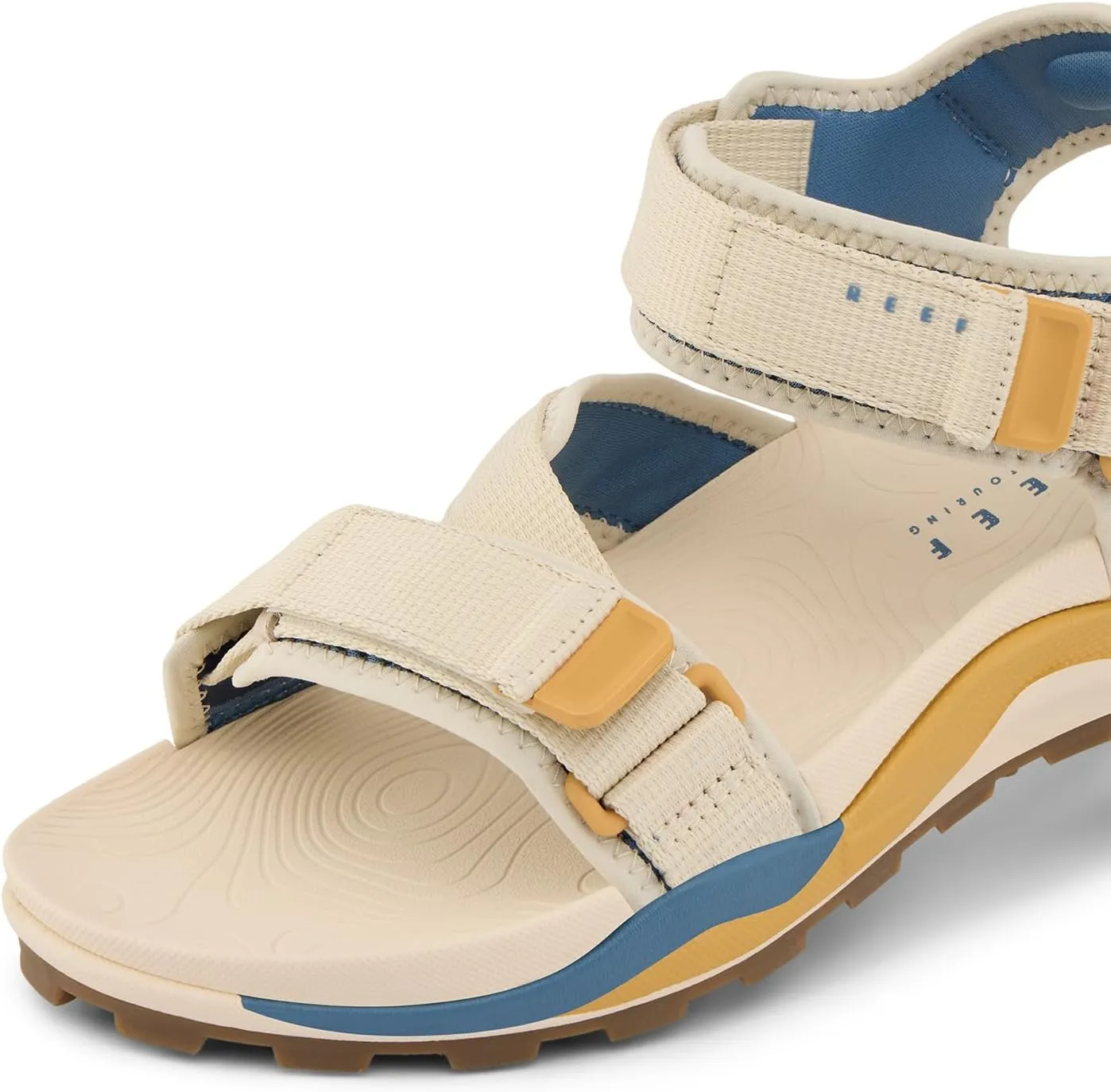 REEF Cross Shore Men's Casual Sport Sandal, Adjustable Straps, Supportive Footbed, No Slip Traction