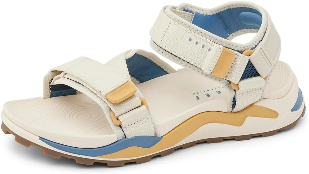 REEF Cross Shore Men's Casual Sport Sandal, Adjustable Straps, Supportive Footbed, No Slip Traction