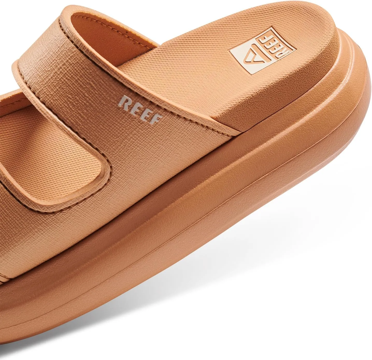 Reef Cushion Bondi 2 Bar Womens Slide Sandal, Lightweight and Supportive Footbed, Water Friendly