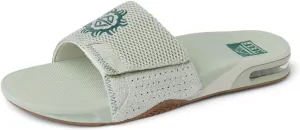 REEF Fanning Slide Men's Bottle Opener Sandal, Arch Support, Durable Outsole, Water Friendly