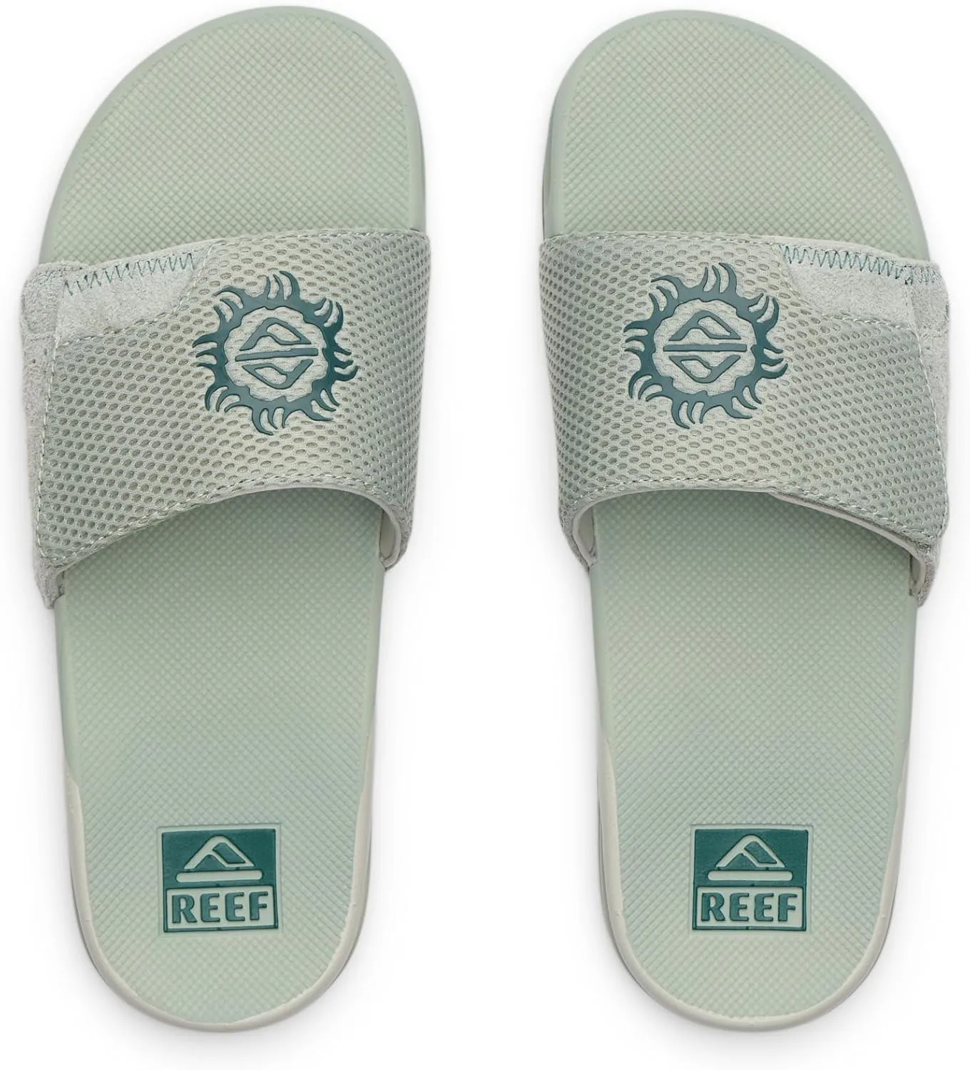 REEF Fanning Slide Men's Bottle Opener Sandal, Arch Support, Durable Outsole, Water Friendly