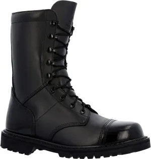 ROCKY Lace Up Jump Boot, Black, Size 8.5(M)