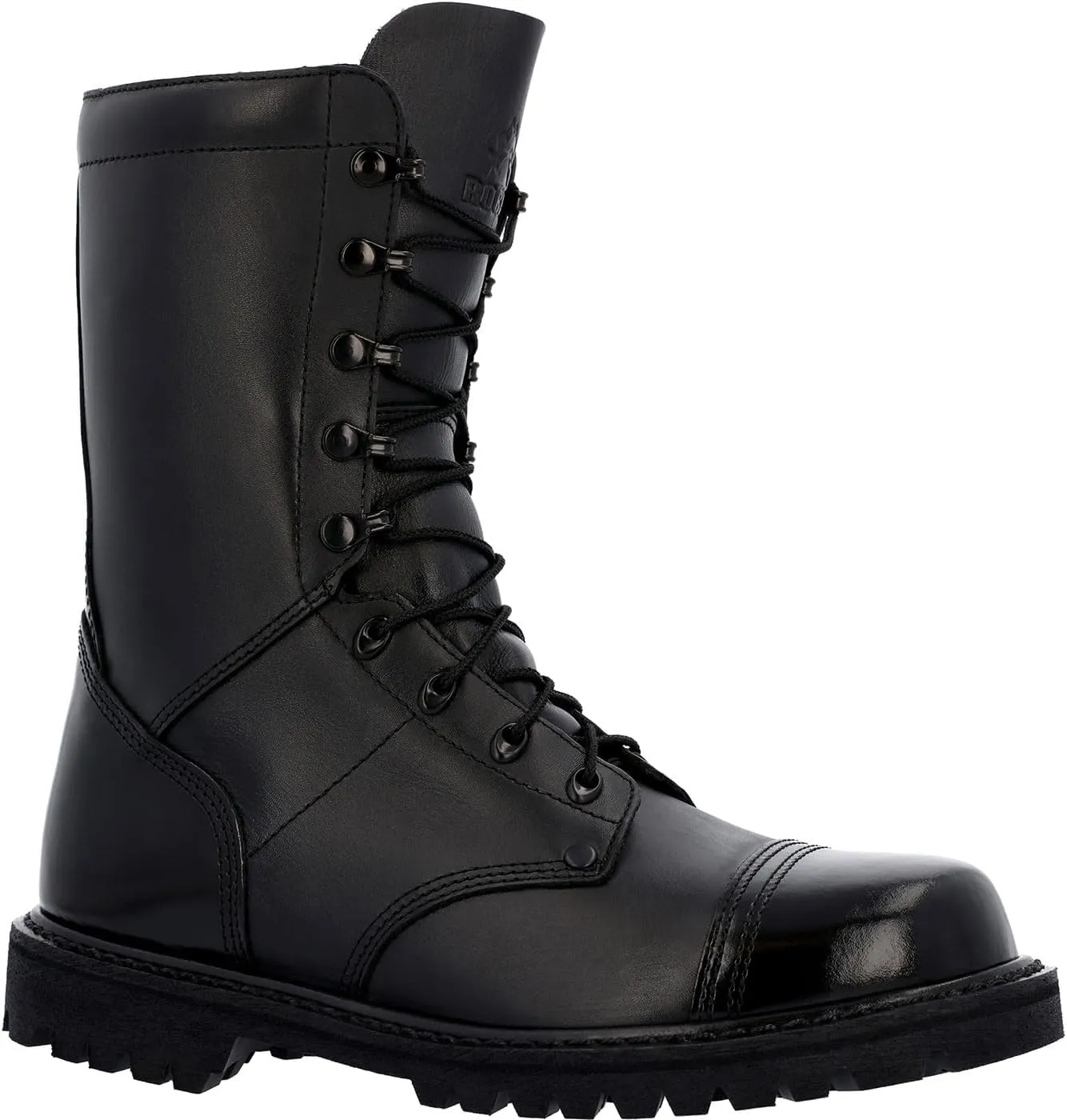 ROCKY Lace Up Jump Boot, Black, Size 8.5(M)