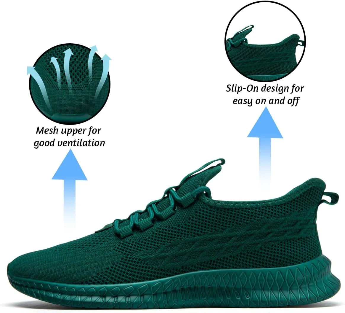 Running Shoes for Men Casual Slip on Tennis Shoes Fashion Sneaker Lightweight Breathable Gym Athletic Sports Walking Shoes