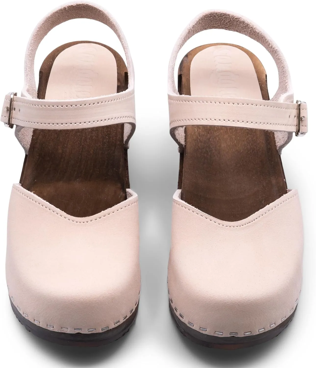Sandgrens Handmade Swedish Wood Clogs for Women, High Heel Sandal | Victoria