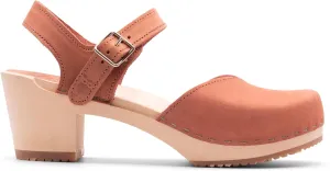 Sandgrens Handmade Swedish Wood Clogs for Women, High Heel Sandal | Victoria