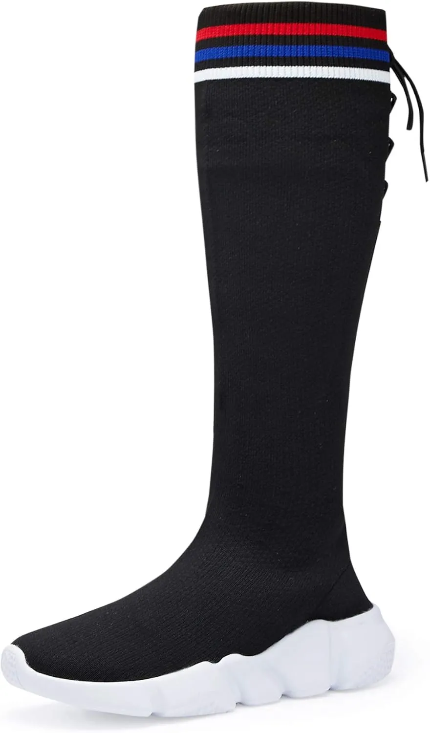 Santiro Women Knee High Boots Comfortable Knit Stretch Boots