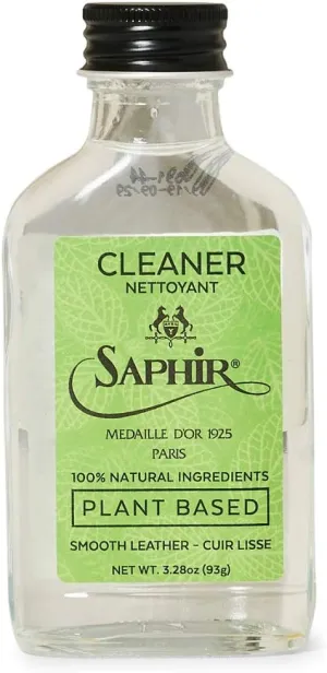 SAPHIR Medaille d'Or Plant-based Leather Cleaner for Smooth Leather Cleaning and Care, 3.4 Fl Oz