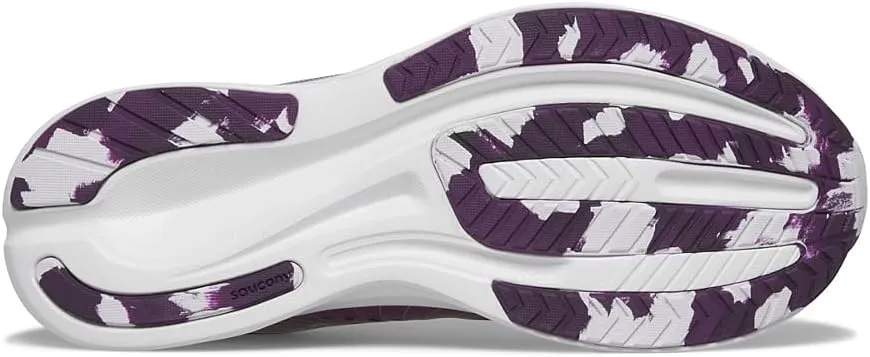 Saucony Ride Kidz Sneaker, Plum/White, 4 US Unisex Big Kid
