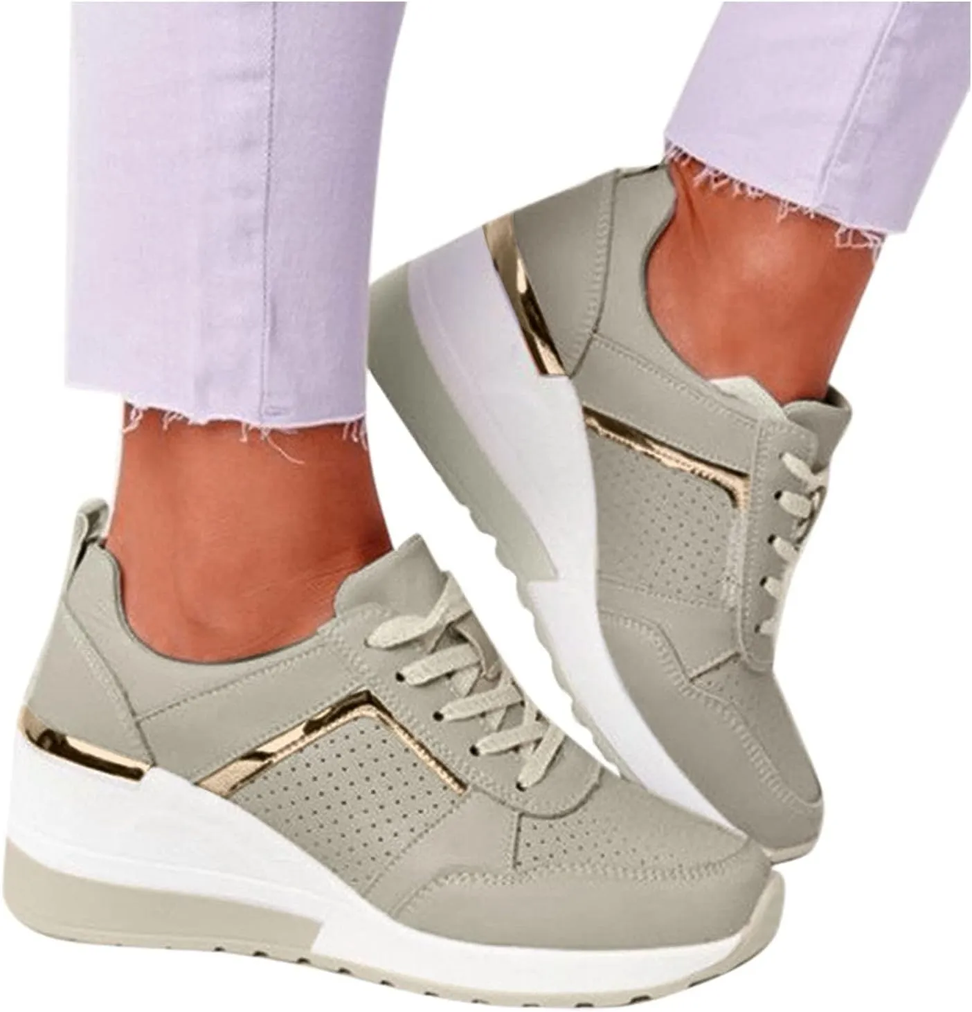 SBGMoSJ Running Shoes for Women Wide Foot Slip On Shoes for Women Indoor Womens Slip On Shoes Wide Width Size 9 Women's Wide Width Slip On Sneakers Zapatos Antideslizante para Mujer Lindos