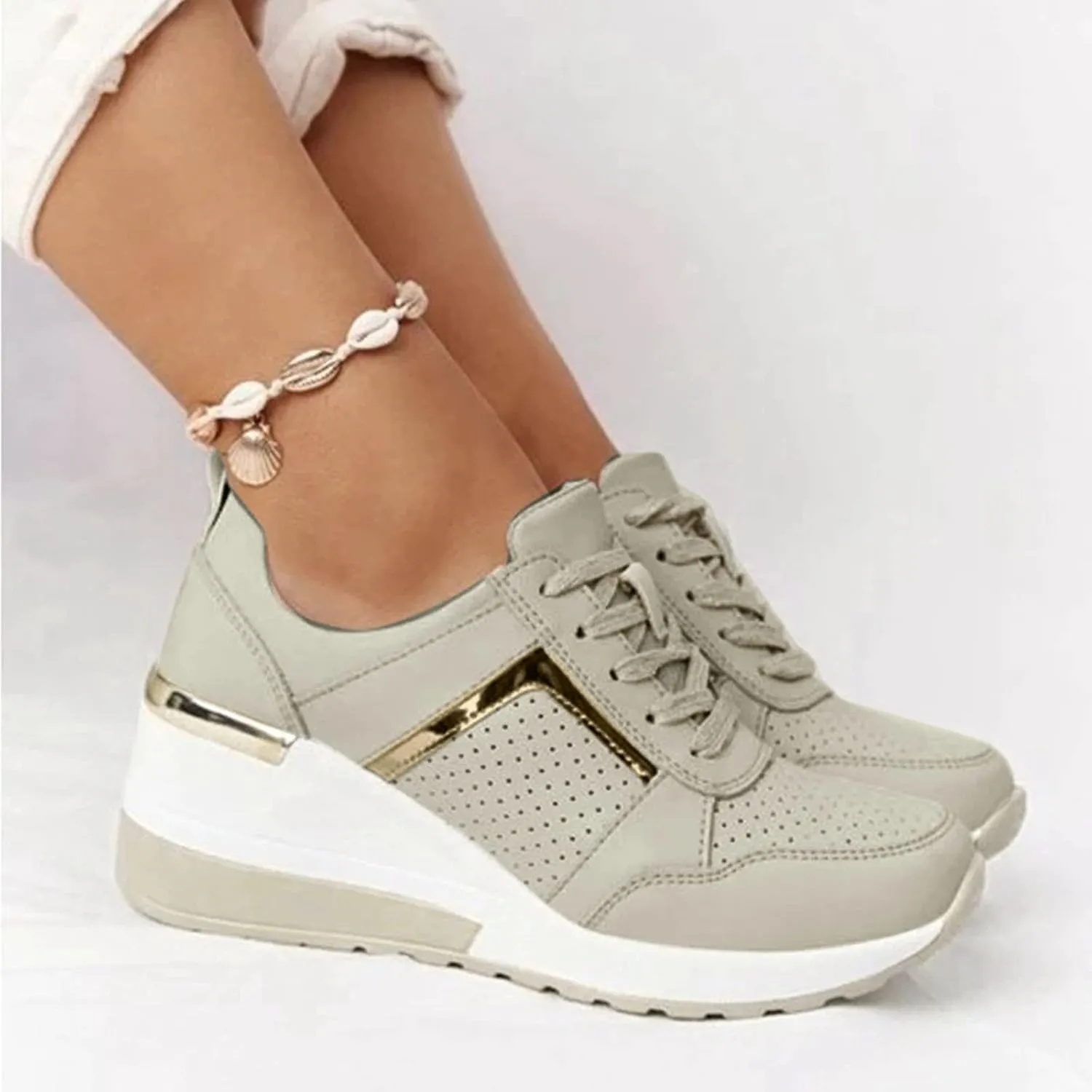SBGMoSJ Running Shoes for Women Wide Foot Slip On Shoes for Women Indoor Womens Slip On Shoes Wide Width Size 9 Women's Wide Width Slip On Sneakers Zapatos Antideslizante para Mujer Lindos