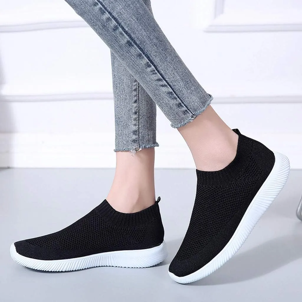 SBGMoSJ Women Sneakers Black Tenis OrtopéDicos para Mujer para Caminar Extra Wide Gym Shoes for Women Running Shoes Womens Lightweight Fashion Sport Sneakers Black Slip On Shoes Women Size 11