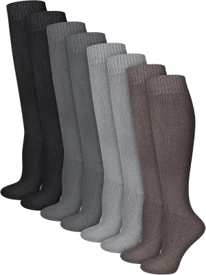 Shihanee 8 Pairs Warm Winter Knee High Socks for Women Boot Thick Socks for Cold Weather Hiking Skiing Working Winter Gifts