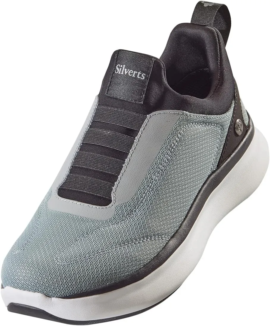 Silvert's Adaptive Clothing & Footwear Men’s Extra Wide Comfortable Slip On Sneakers Without Laces