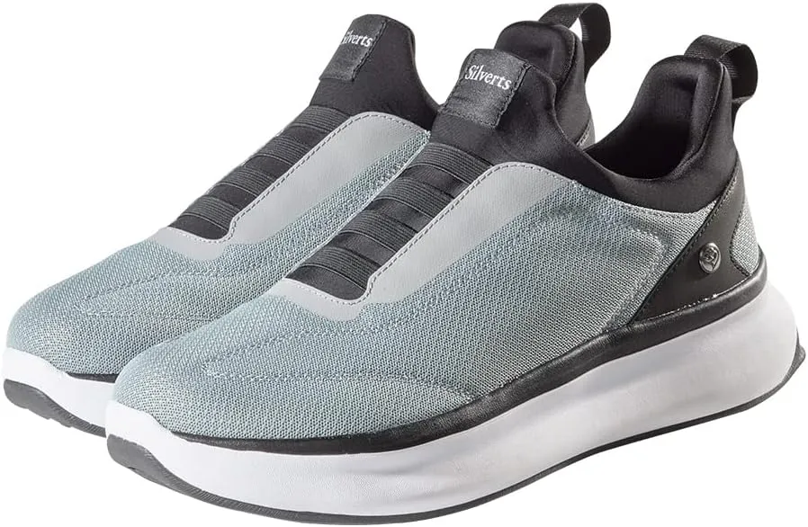 Silvert's Adaptive Clothing & Footwear Men’s Extra Wide Comfortable Slip On Sneakers Without Laces