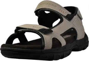 Skechers Men's Garver-Louden 64487 Open Toe Sandal W/Strap Closure, Taupe, 10 EW US