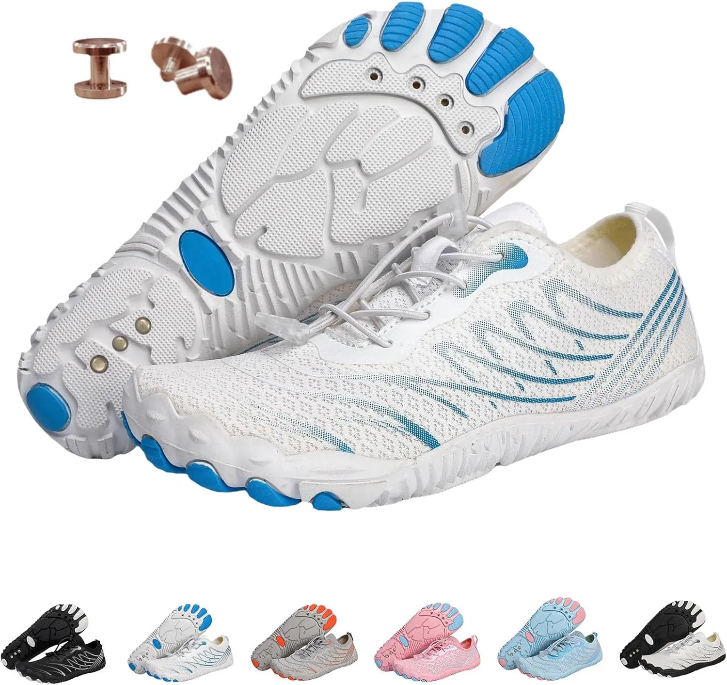 Skin Pro with Copper Grounding Allround Barefoot Shoes,Grounded Barefoot Footwear for Women Men,Comfortable Lightweight Non-Slip Minimalist Barefoot Shoes