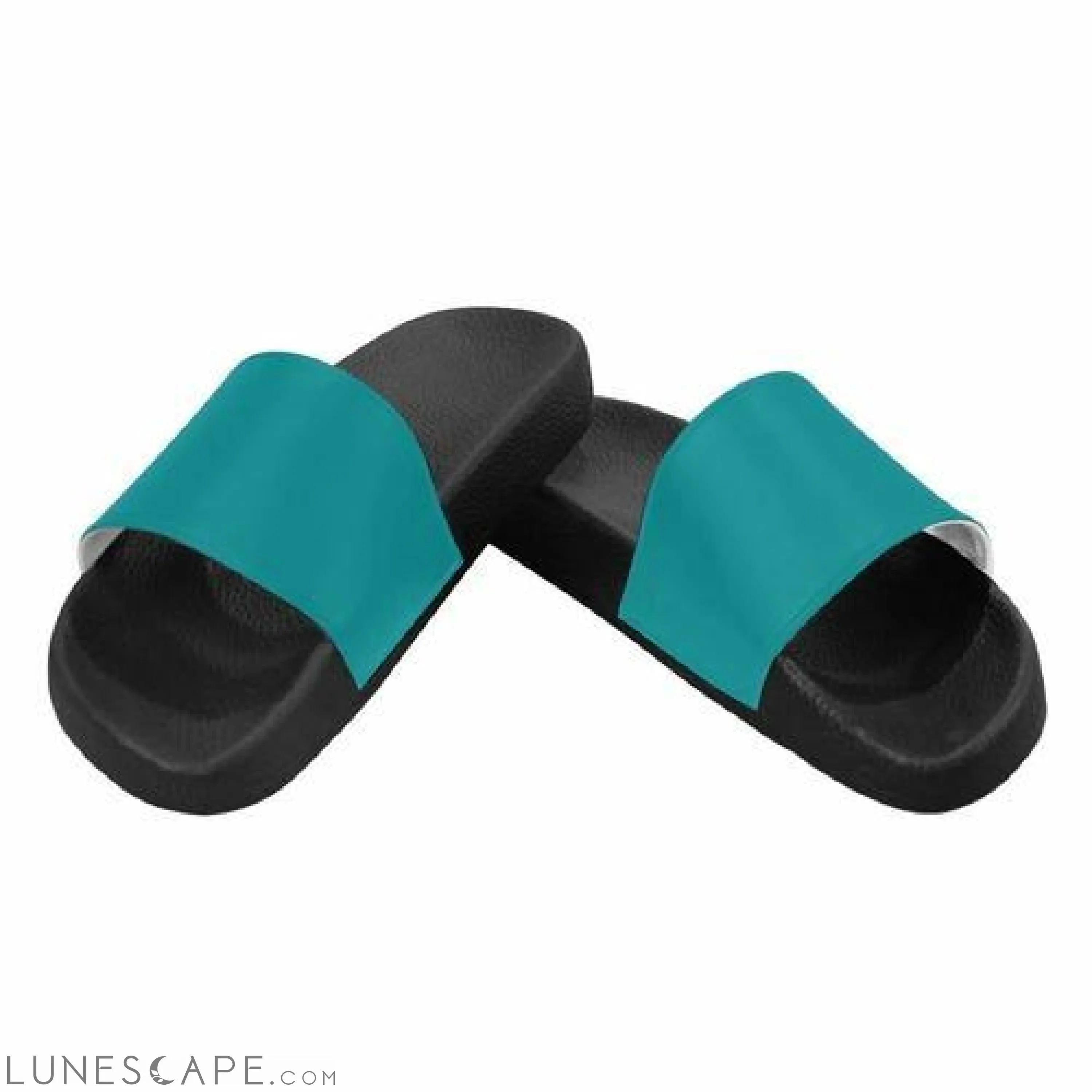 Slip On Beach Slides - Teal