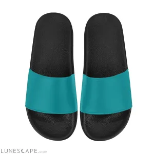 Slip On Beach Slides - Teal