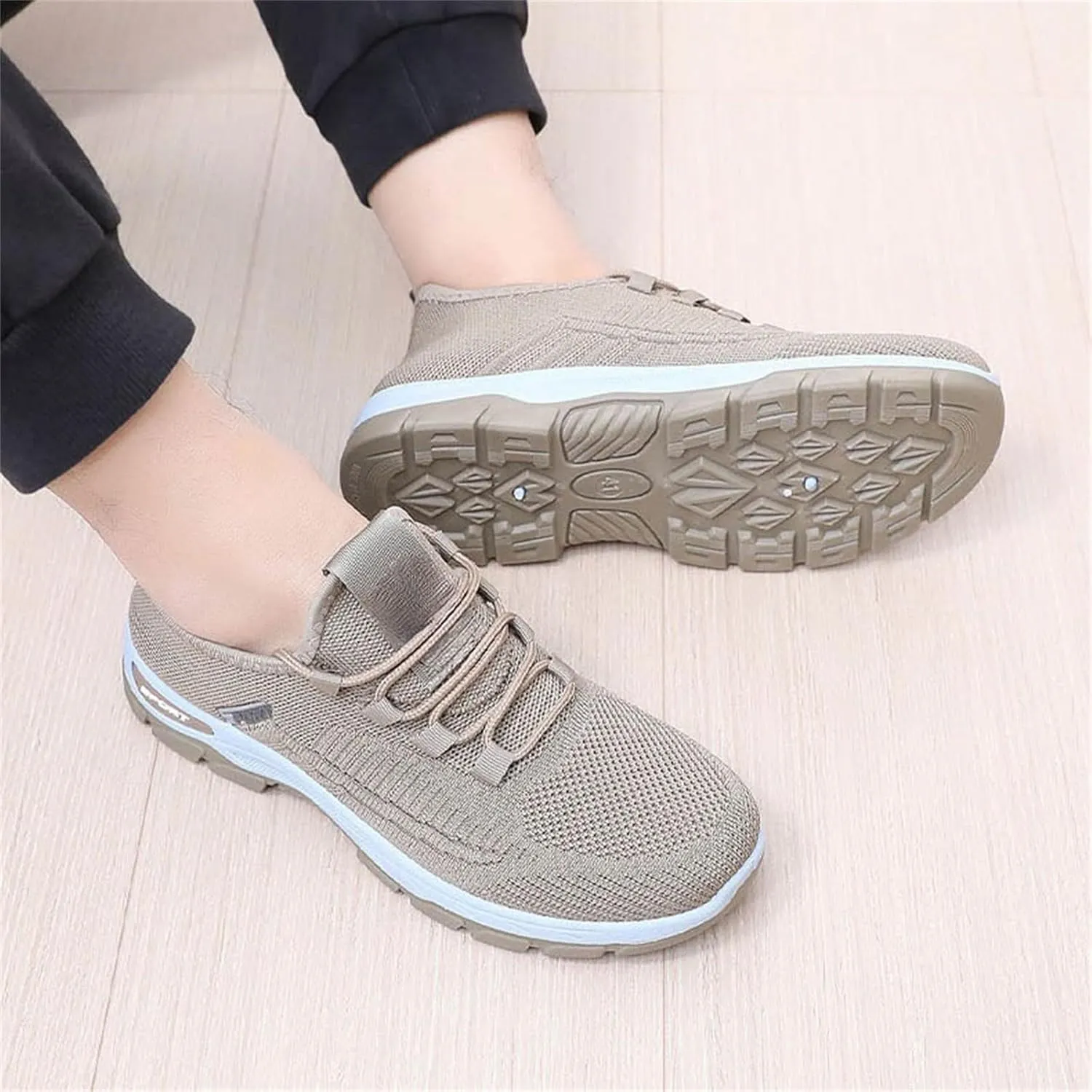 Slip on Sneakers for Women Chunky Fashion Sneakers Platform Lace-Up Comfortable Sneakers Casual Walking Shoes