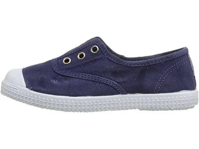 Slip On - Washed Navy Blue