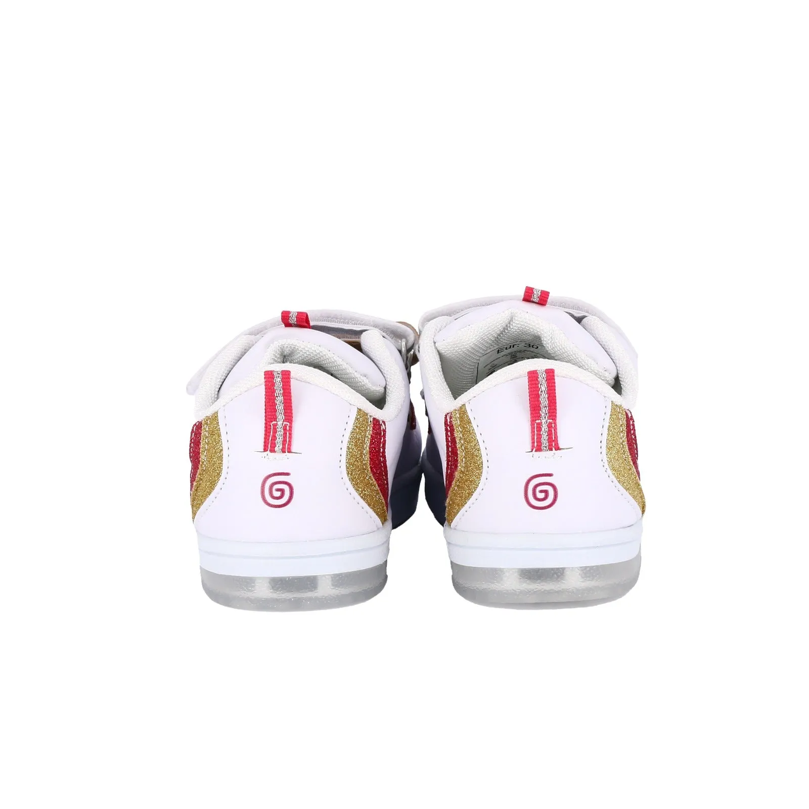 Sneakers bambina con strappi colorati