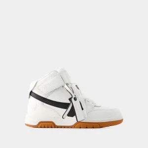 Sneakers Out Of Office Mid Top - Off White - Cuir - Blanc/Noir