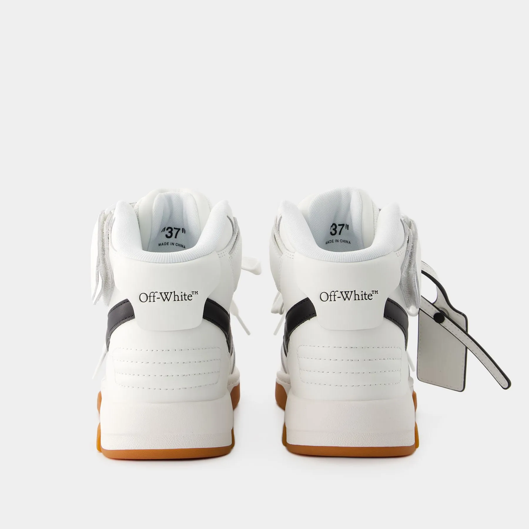 Sneakers Out Of Office Mid Top - Off White - Cuir - Blanc/Noir