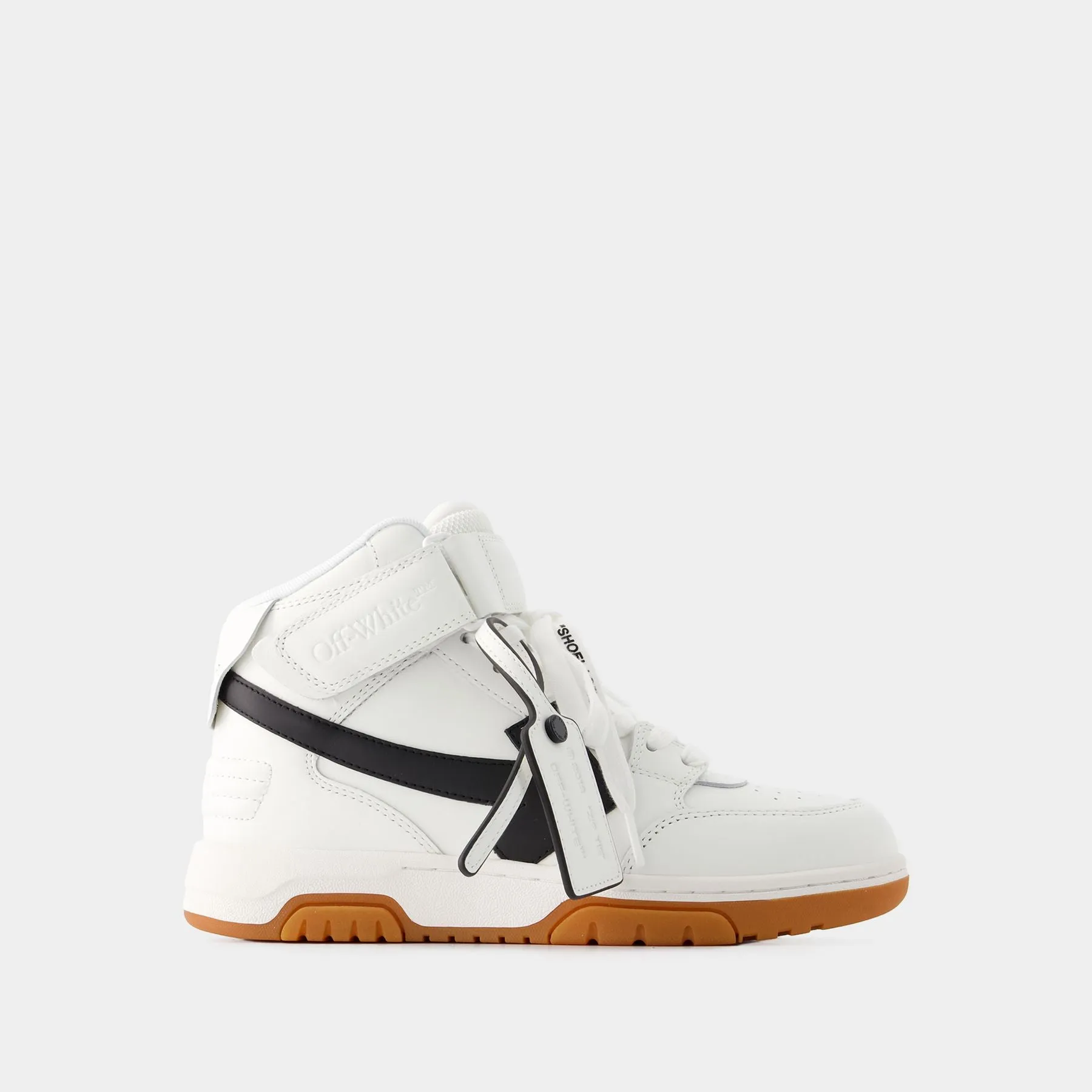 Sneakers Out Of Office Mid Top - Off White - Cuir - Blanc/Noir
