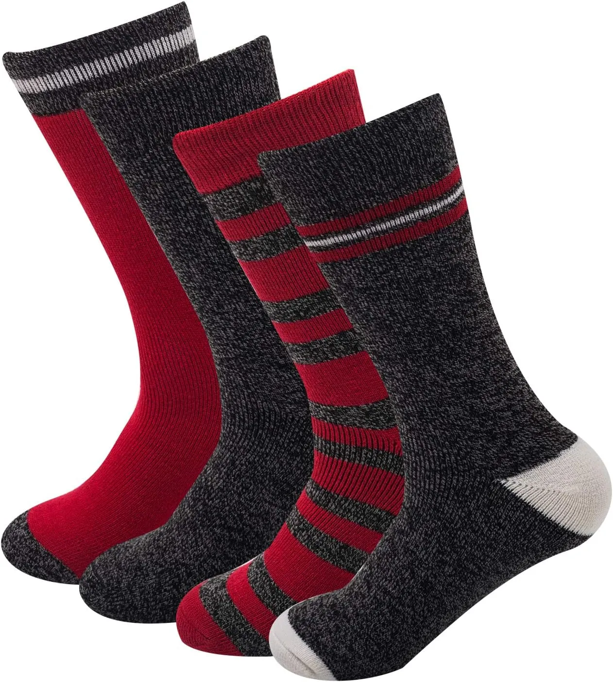 Sock Amazing Stylish Men‘s 4 Pairs Thermal Socks for Winter Extreme Cold Weather Thick Crew Boot Socks
