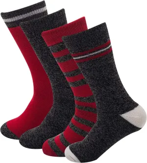 Sock Amazing Stylish Men‘s 4 Pairs Thermal Socks for Winter Extreme Cold Weather Thick Crew Boot Socks