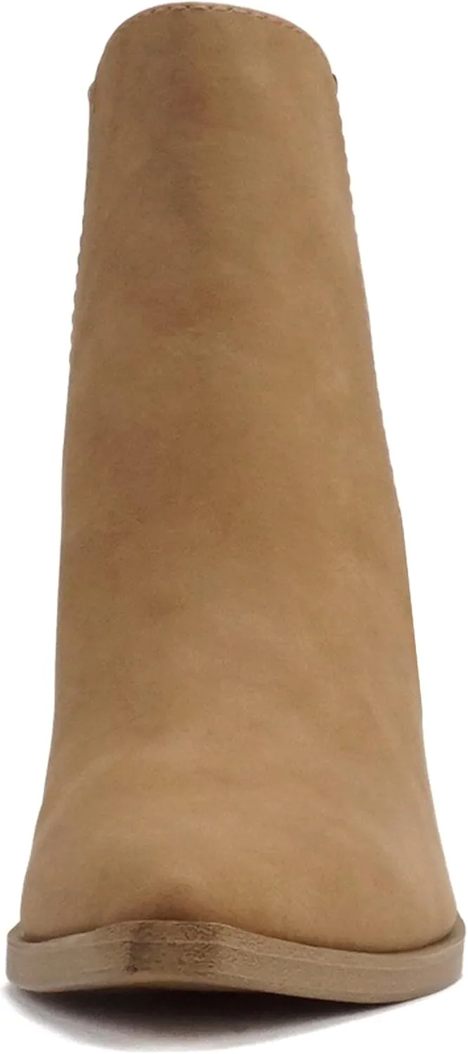 Soda “DUVETS” ~ Women Pointed Toe Pull-On Finger Gore High Heel Ankle Boot