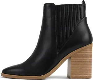 Soda “DUVETS” ~ Women Pointed Toe Pull-On Finger Gore High Heel Ankle Boot