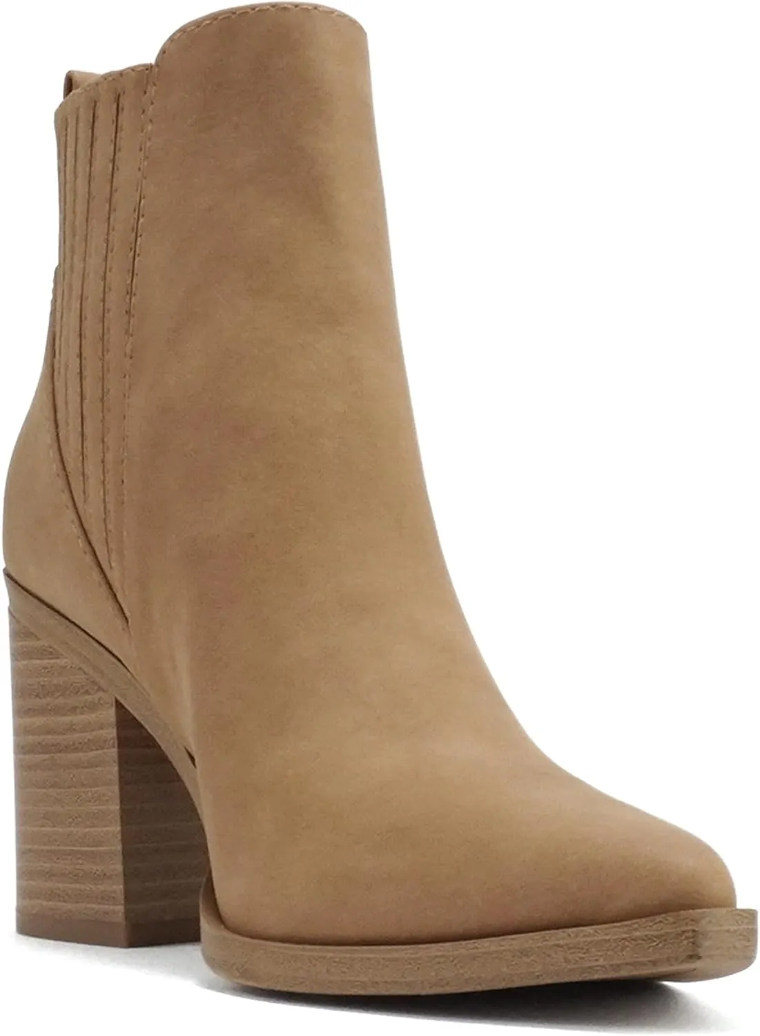 Soda “DUVETS” ~ Women Pointed Toe Pull-On Finger Gore High Heel Ankle Boot
