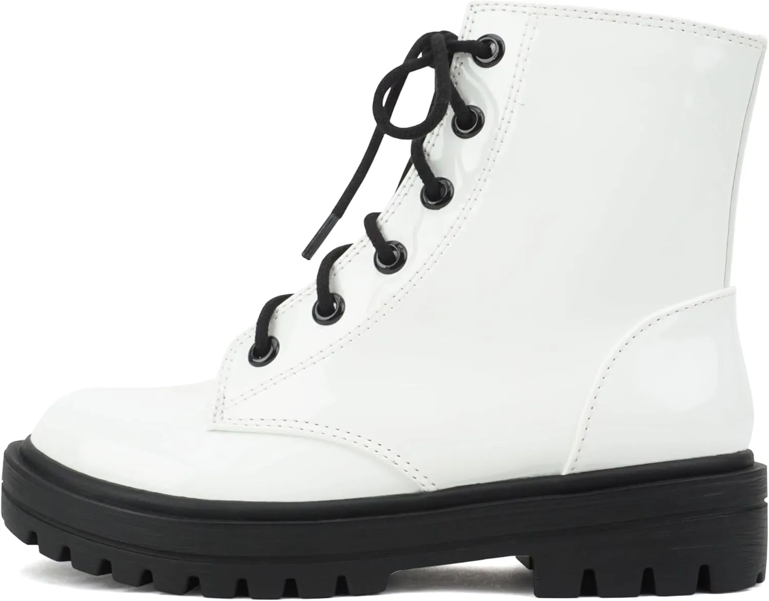 Soda FIRM-2 KIDS/CHILDREN/GIRLS Lug Sole Fashion Combat Ankle Bootie Lace up w/Side Zipper
