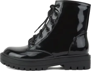 Soda FIRM-2 KIDS/CHILDREN/GIRLS Lug Sole Fashion Combat Ankle Bootie Lace up w/Side Zipper