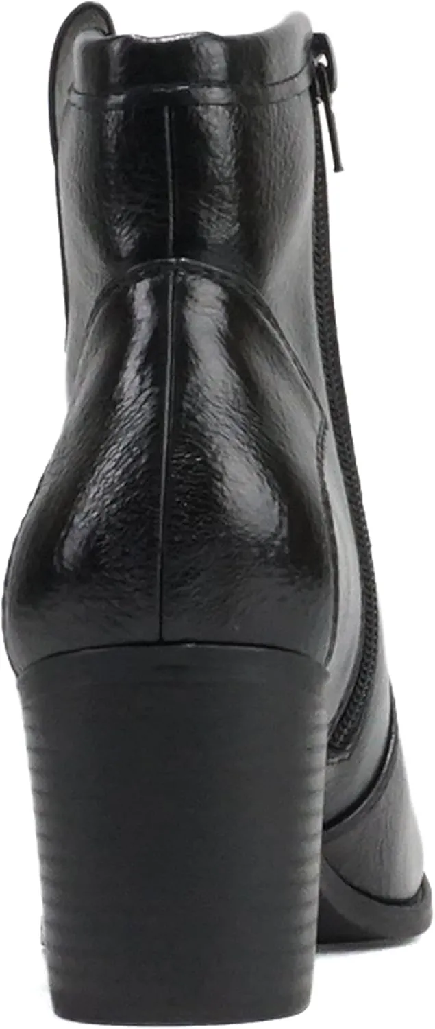 Soda “TELLER” ~ Women's Western Cowboy Boots with Stitched Detailing, Pointed Toe, and Low Block Heel