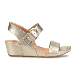 Sofft Vaya Wedge Sandal (Women) - Gold
