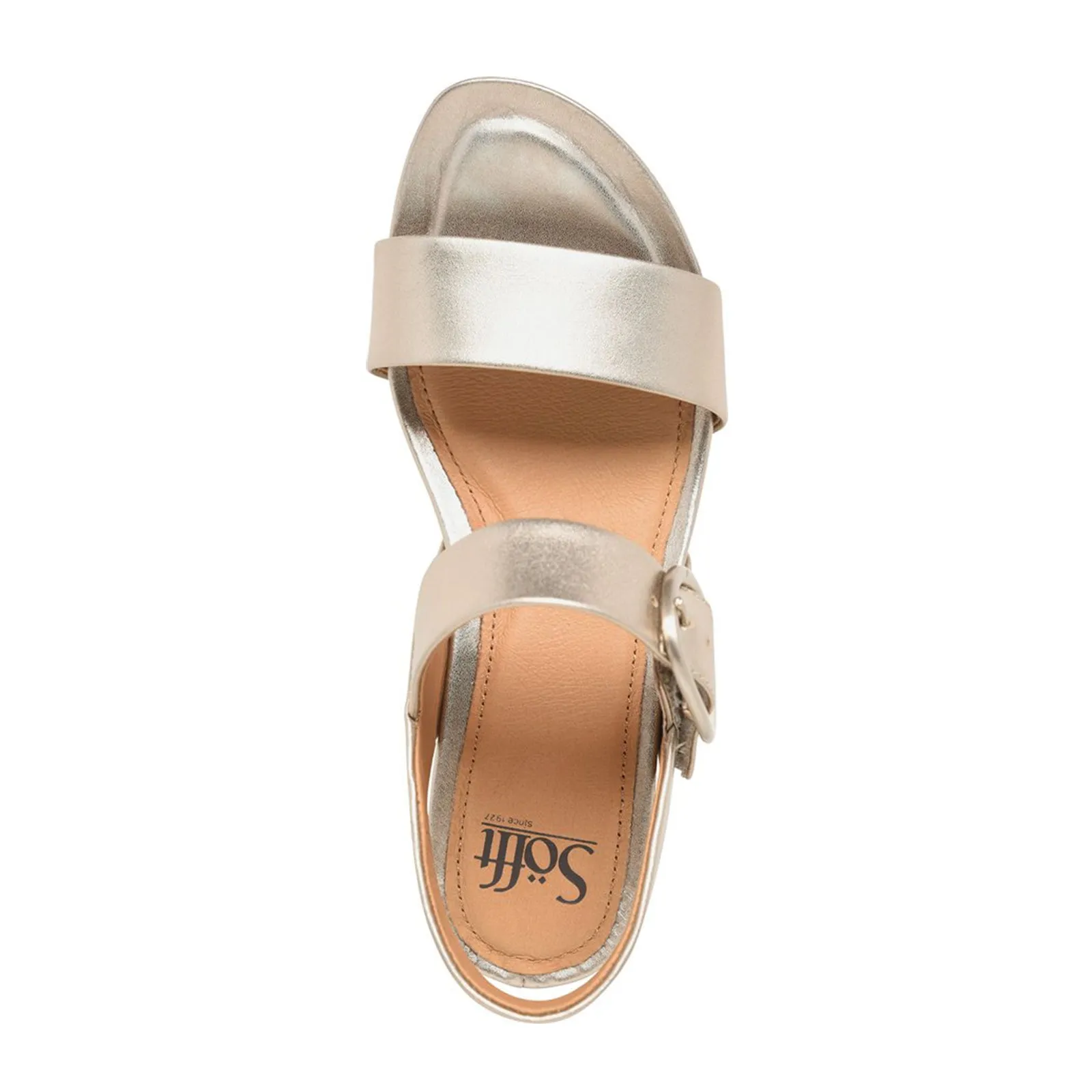 Sofft Vaya Wedge Sandal (Women) - Gold