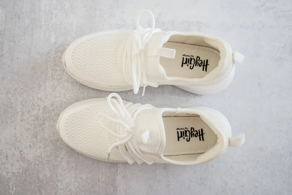 Soft Serve Sneakers in White Glitter