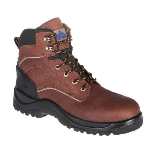 Steelite Ohio EH Safety Boot UFT69 - Brown Leather, Steel Toe, Waterproof, Slip-Resistant & Comfortable Work Footwear
