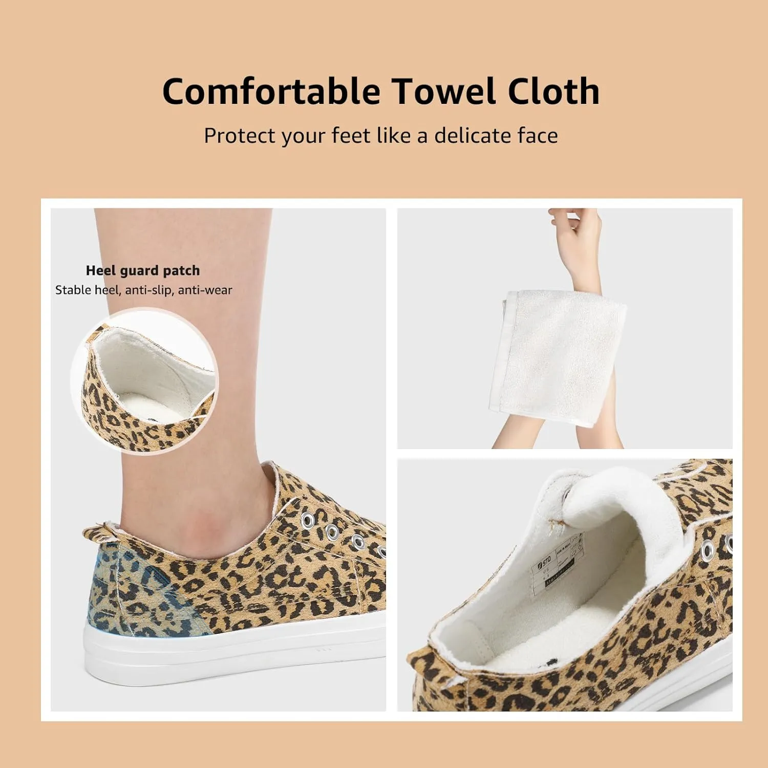 STQ Slip On Shoes Women Casual Canvas Sneakers