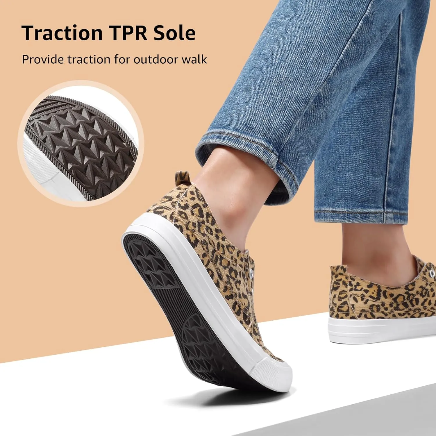 STQ Slip On Shoes Women Casual Canvas Sneakers