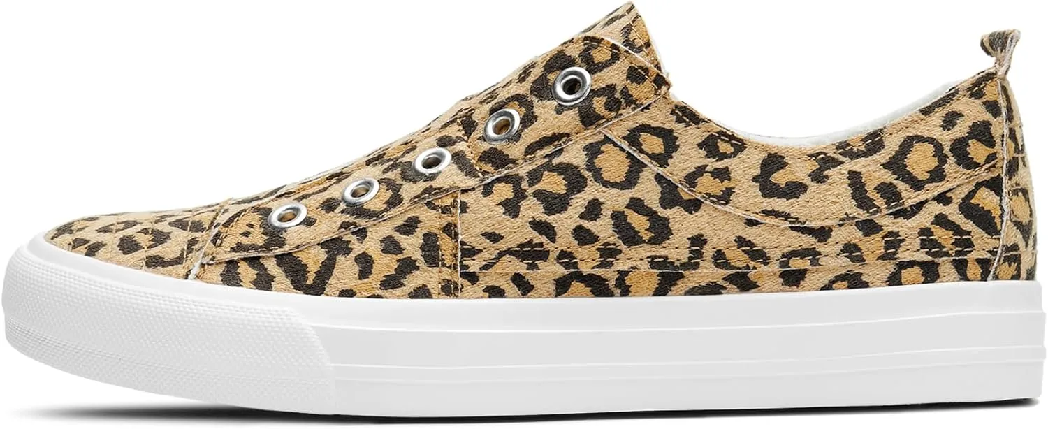 STQ Slip On Shoes Women Casual Canvas Sneakers