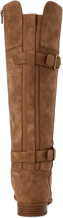 Style & Co. Womens Kezlin Faux-Leather Knee-High Boots Taupe 7 Medium (B,M)