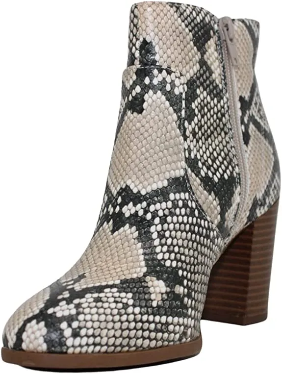 Style Co. Women's Parinaa Faux Leather Booties, Black/White Snake, 9