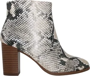 Style Co. Women's Parinaa Faux Leather Booties, Black/White Snake, 9