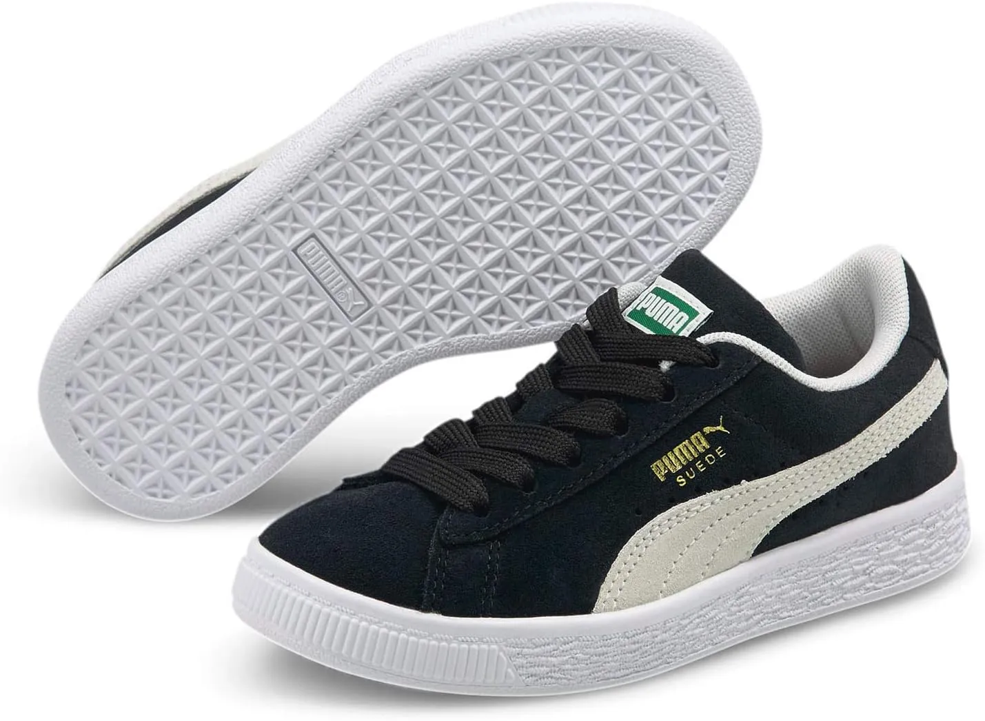 Suede Classic 21 Preschool Lifestyle Shoes (Black)