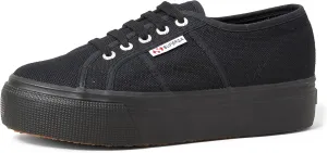 Superga Unisex 2790 Platform Sneaker, Full Black, 8 US Men